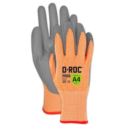 DROC DX Technology DXG42 13gauge Polyurethane Palm Coated Work Glove  Cut Level A4